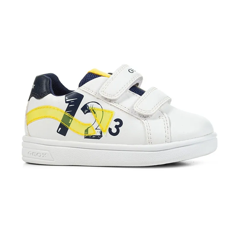 Sneakers Djrock 123 - Blanc/Jaune fluo-1