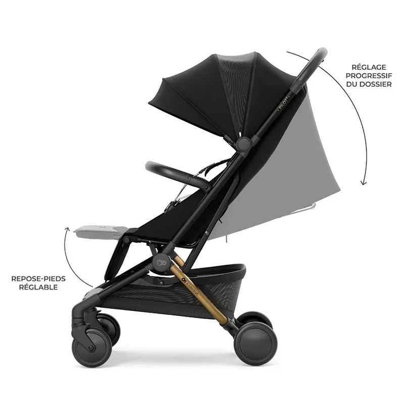 Poussette Compacte cabine Pilot 2 Noir - 0m+-6