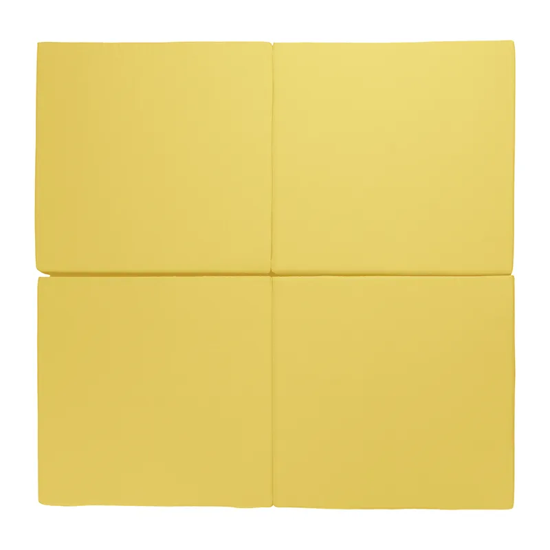 Tatami pliant Jaune - 120x120x6cm-3