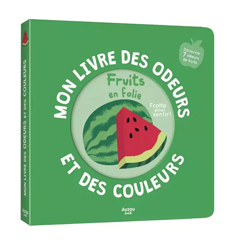 Mon livre des odeurs & couleurs Fruits en folie - 12m+-0