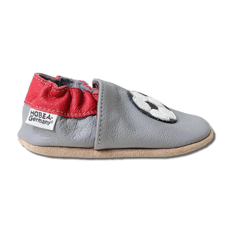 Chaussons cuir World Cup 2018 - Gris-1