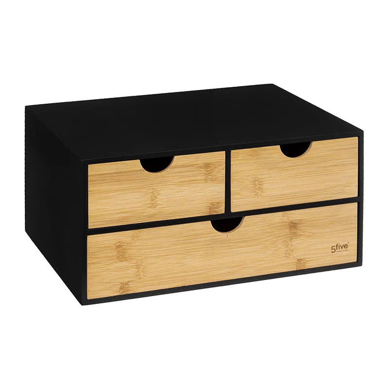 Tour rangement bureau Bambou Bava - 32,5x23,5x15cm-0