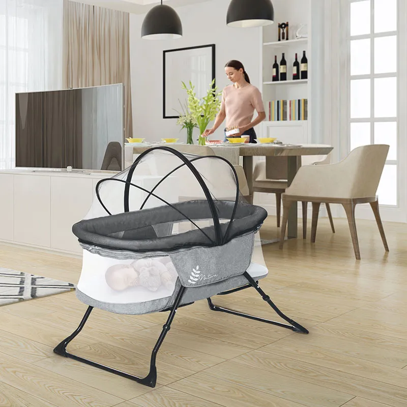 Mini Lit cododo de voyage Gris - 0m+-4