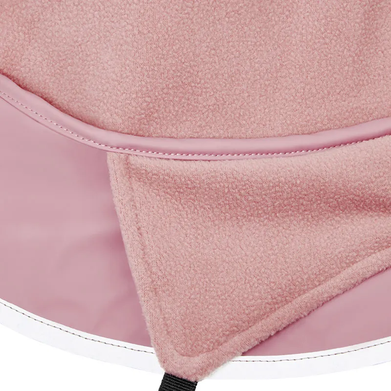 Chapeau cache oreilles doublure Polaire - Rose pâle-3