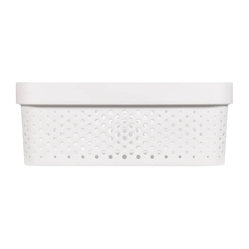 2 Paniers Infinity dots recyclé Blanc - 11L-1