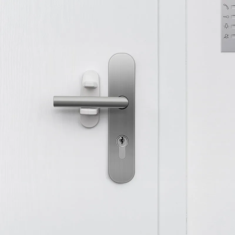 Butoir poignée de porte plastique - Blanc-0