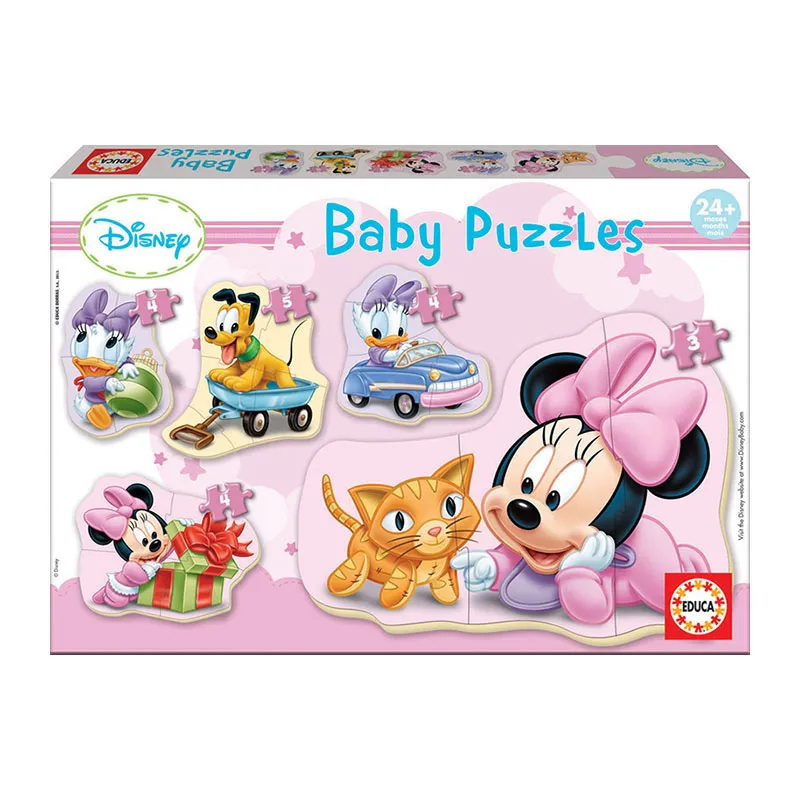 5 Baby Puzzles 3 à 5pcs Minnie - 24m+-0
