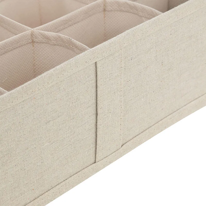 Rangement tiroirs Dressy + 16 compartiments Beige - 31x31cm-2