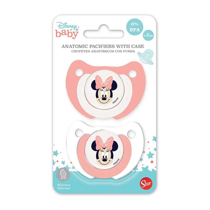 2 Sucettes Silicone orthodontique Minnie-1