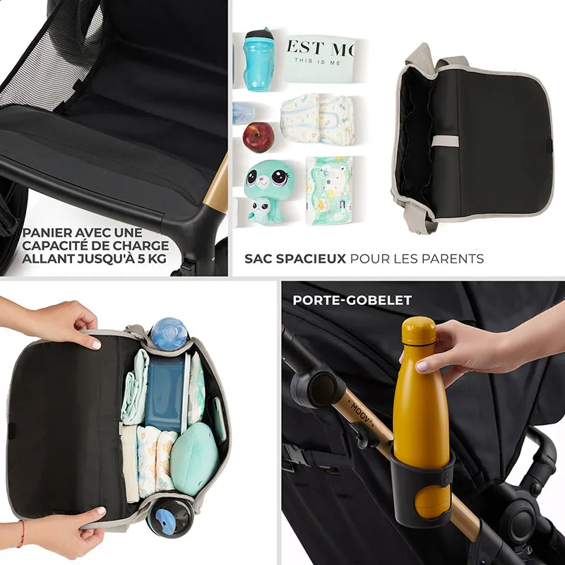 Poussette Moov 2 Air 3en1 Gris - 0m+-26