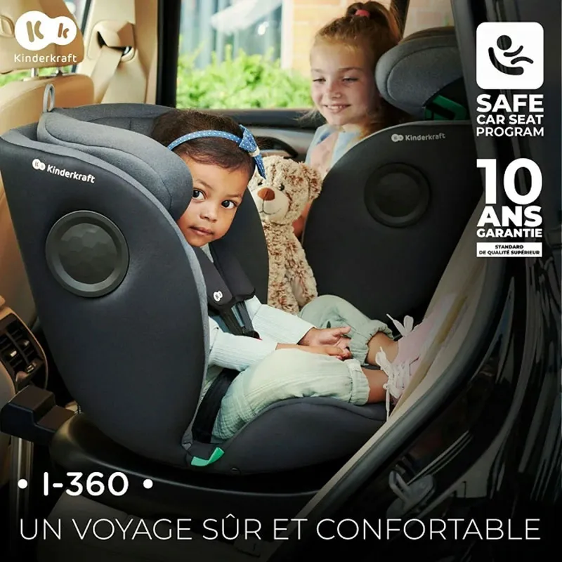 Siège-auto pivotant I-360 i-Size/Isofix 40-150 cm - Black-12