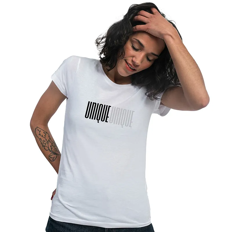 T-shirt Femme BIO Unique mpt - Blanc-0