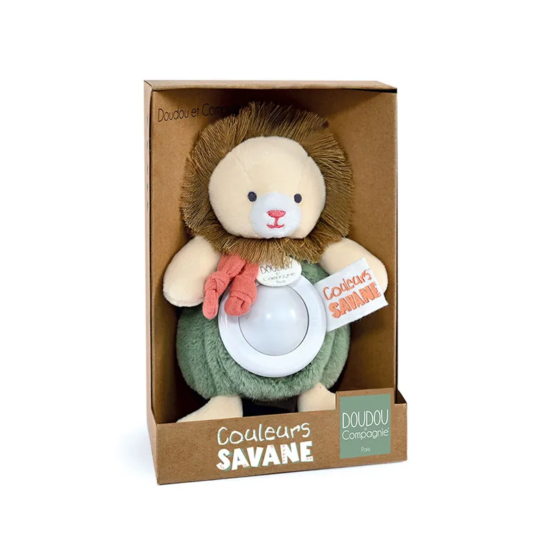 Veilleuse peluche Lion Savane - 15cm-0