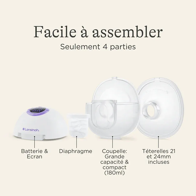 Tire lait électrique Double Duo Discreet 2en1-4