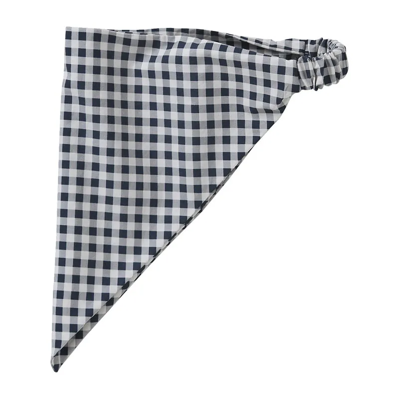 Fichu imprimé vichy fille - Carreaux Marine-2