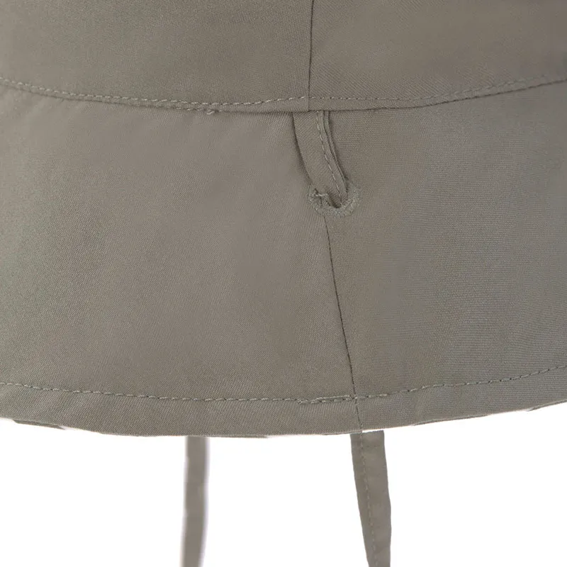 Chapeau de soleil réversible anti-UV Stripes olive - Lassig-3