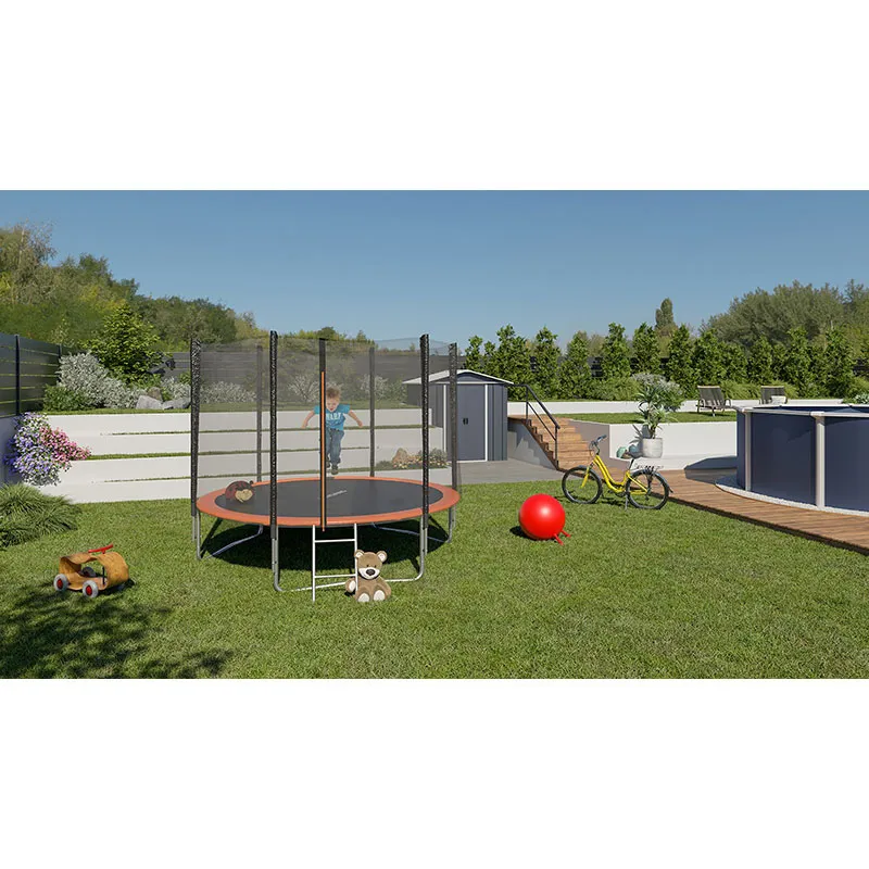 Trampoline Ø3,05m avec filet + échelle - 6+-1