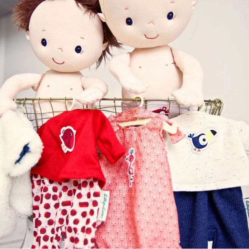 Pyjama Rouge-gorge pour poupée - 24m+-2