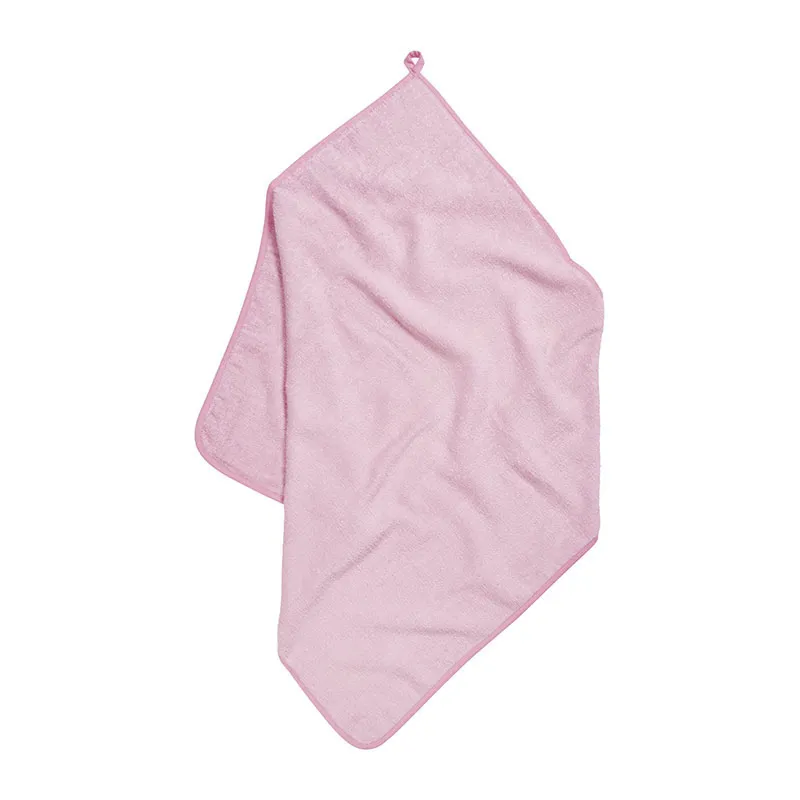 Cape de bain Coton - Licorne Rose Clair-1