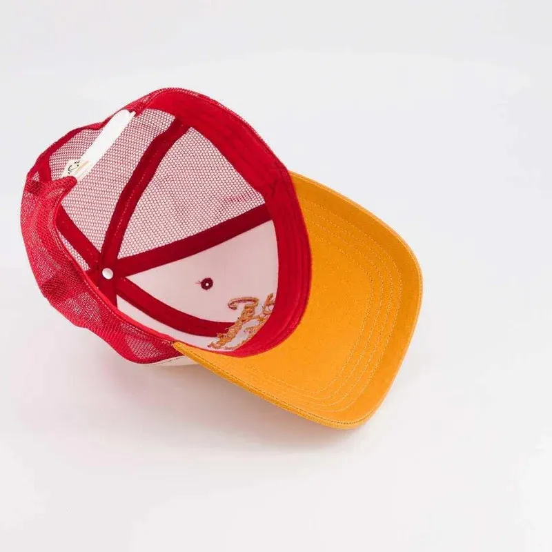 Duo Casquettes Copains d'Abord - Blanc/Orange-5