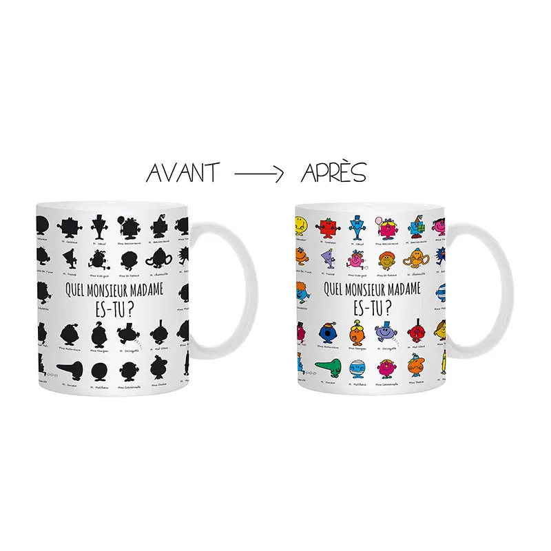 Mug couleur changeante Monsieur Madame - ø12cm-3