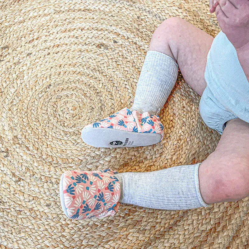 Chaussons Mini Shoes Badminton COTON - Rose/Bleu - POCO NIDO-2