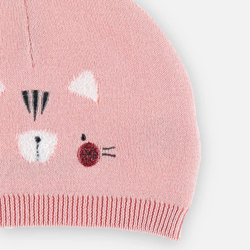 Bonnet Chat BIO - Rose-4