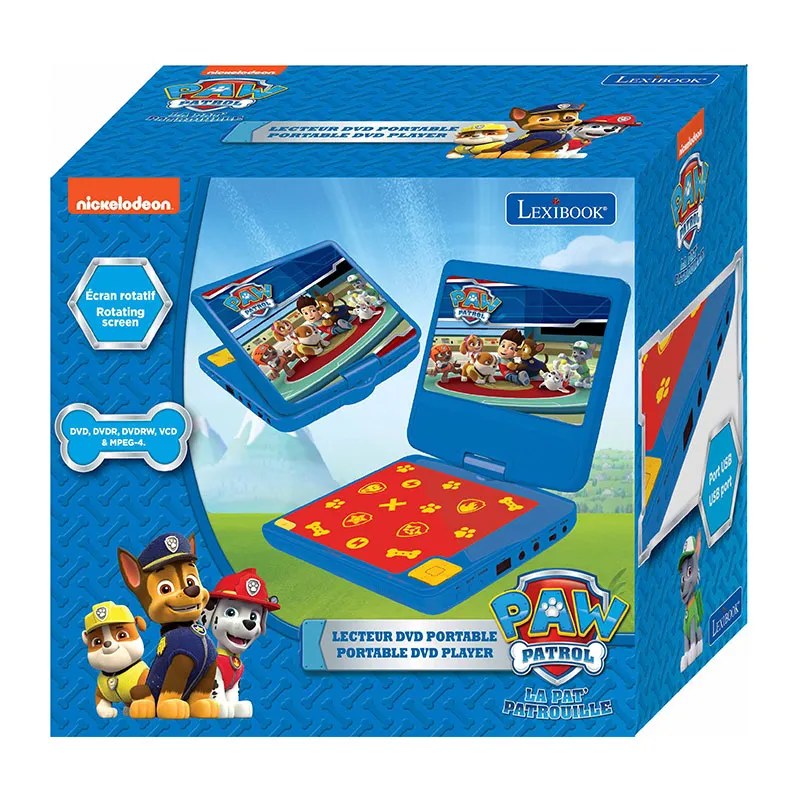 Lecteur DVD portable & écouteurs Pat'Patrouille - 6+-3