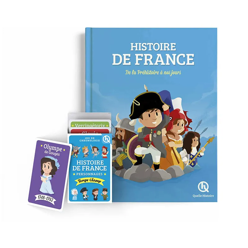 Coffret Livre + Jeu Histoire de France - 7+-3