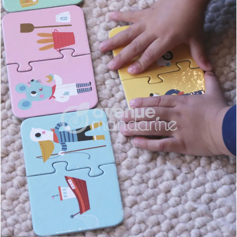 Puzzle Les métiers 12x2pcs - 24m+-2