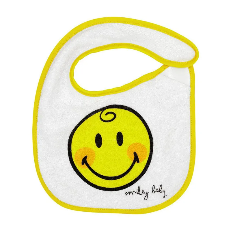 5 Bavoirs naissance Smiley - 18x21cm-4