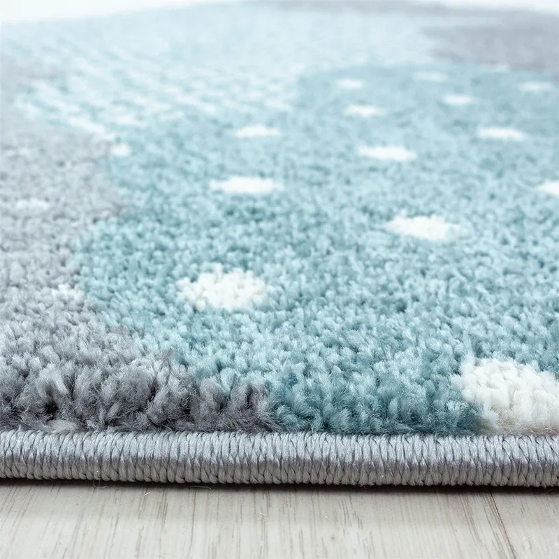 Tapis rond Nuages Bleu - ø160cm-2