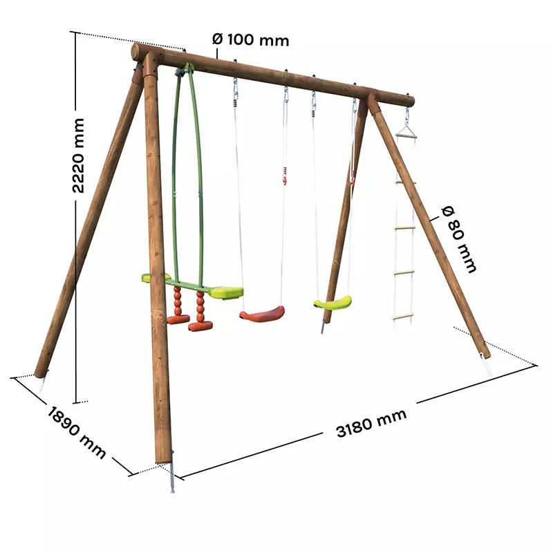 Portique 4 agrès Gabin - 36m+-10