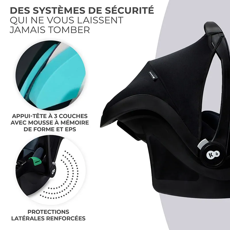 Siège-auto Mink Pro I-Size 40-75 cm sans base - Noir-10