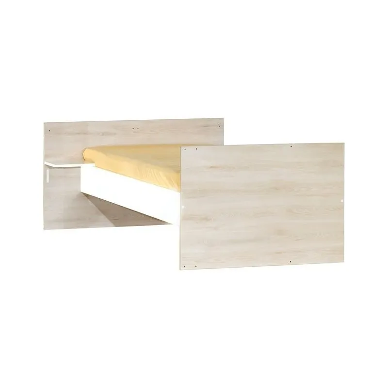 Lit Combiné évolutif Bois Scandi Naturel - 60x120cm/90x190cm-6