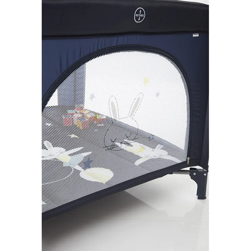 Parc de voyage pliable - Marine - 93x84cm-3