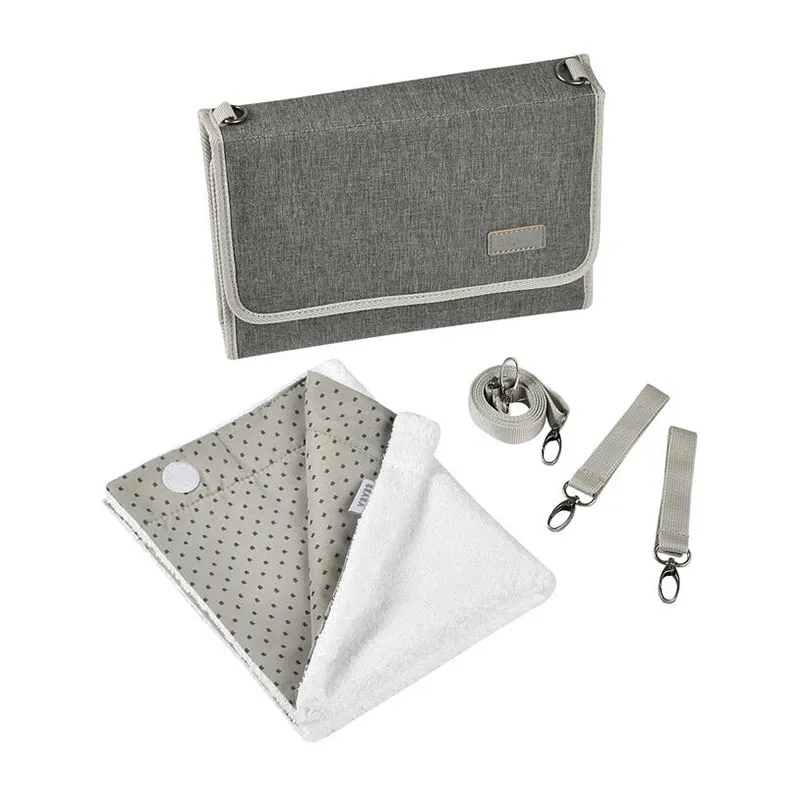 Pochette à langer nomade Heather - Gris-2
