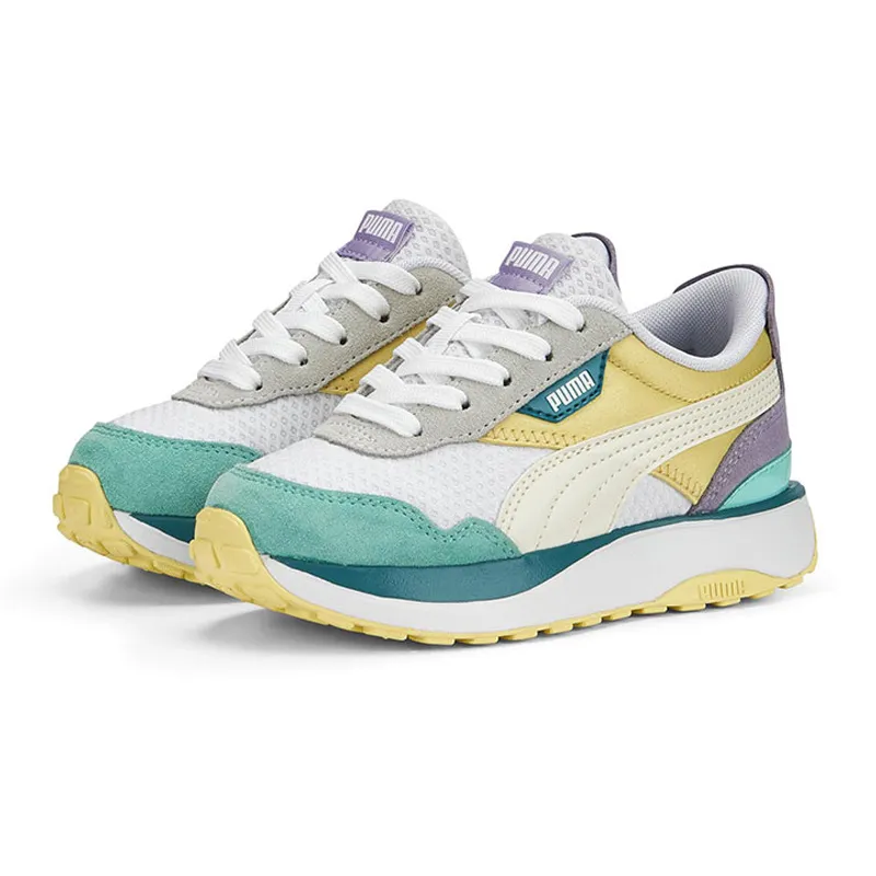 Baskets Fille Cruise Rider Peony - Blanc/Jaune/Vert/Violet - PUMA-0