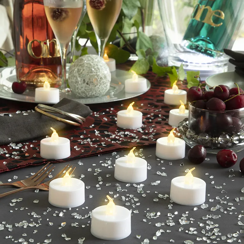 Bougies Chauffe-plat LED - 12pcs-1