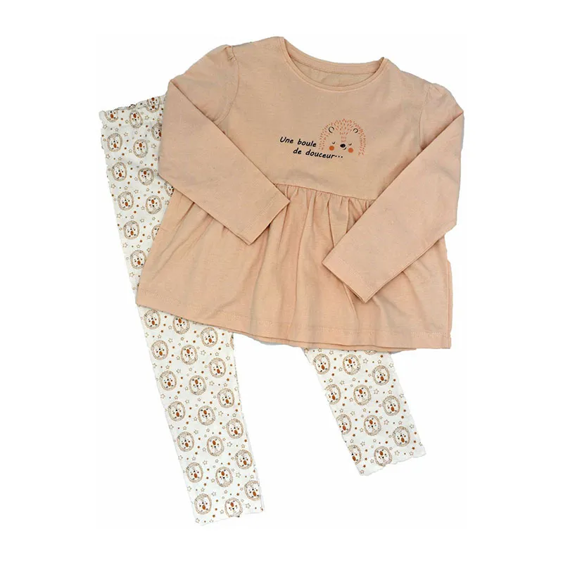Pyjama ML Hérisson - Rose/Blanc-0
