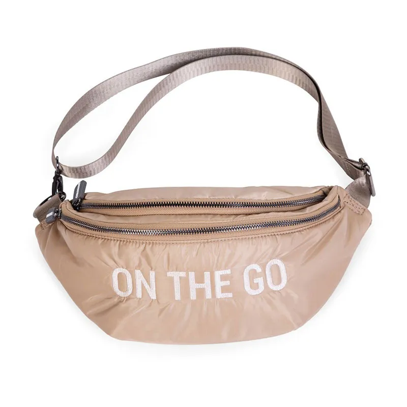 Sac banane On The Go Matelassé Beige - 34x12x16cm-0
