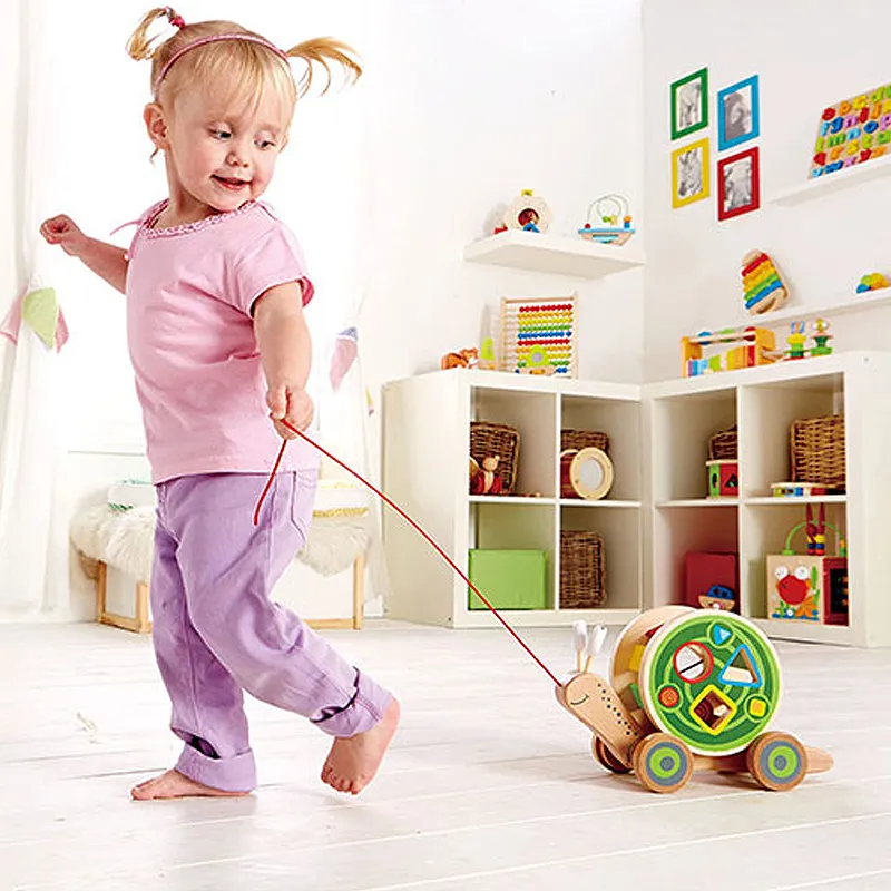 Escargot trieur de formes à tirer 5pcs - 12m+-0