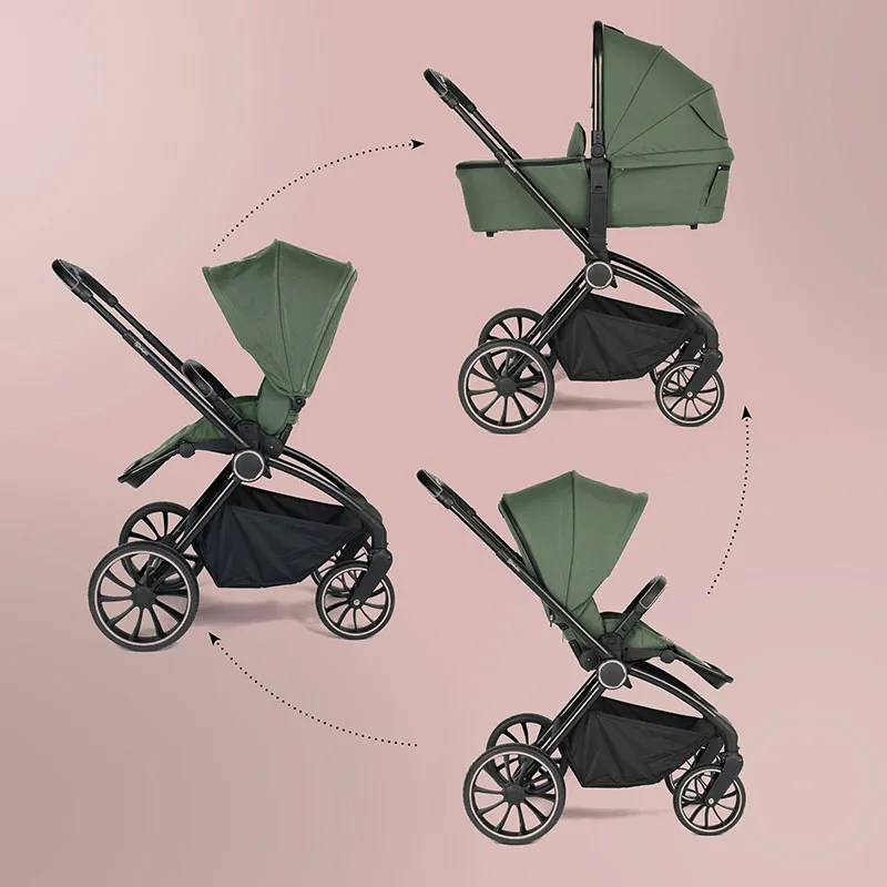 Duo Poussette Compacte Harmony Vert - 0m+-8