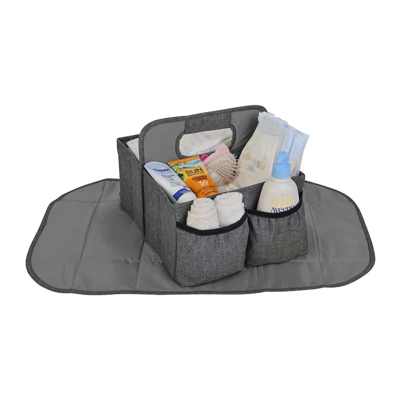 Panier de rangement Nurserie - Gris-0