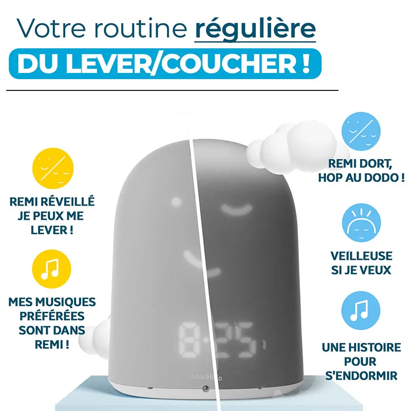 Coach Sommeil Intelligent Tout en Un - Gris Nuage-3