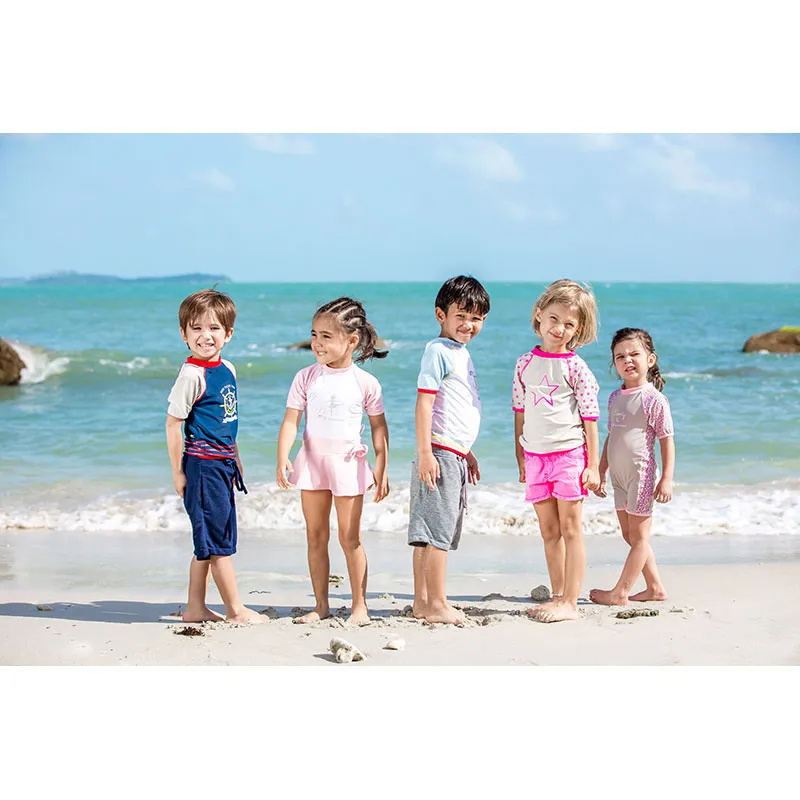 T-shirt M3/4 Anti-UV Rose/Blanc - Girl Power-4