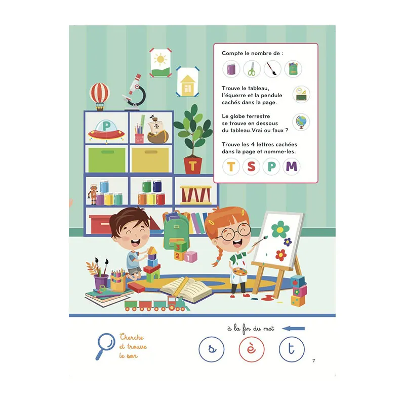 Cherche et trouve Les lettres et syllabes - 3+-3