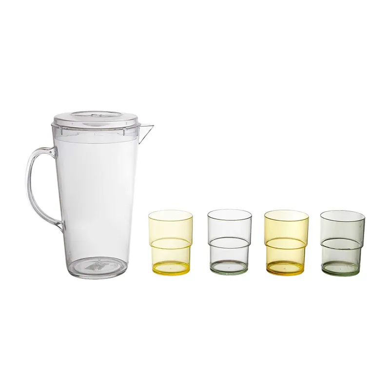 Pichet + 4 verres Bain de Soleil - 25x13,5x25cm-1