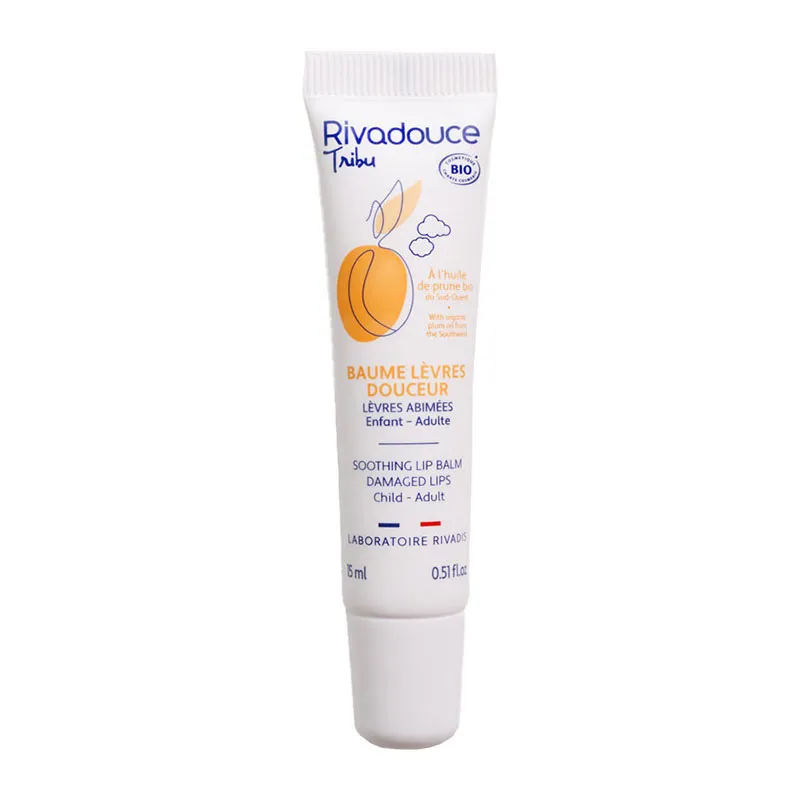 Baume à lèvres douceur Rivadouce Tribu BIO - 15ml-0