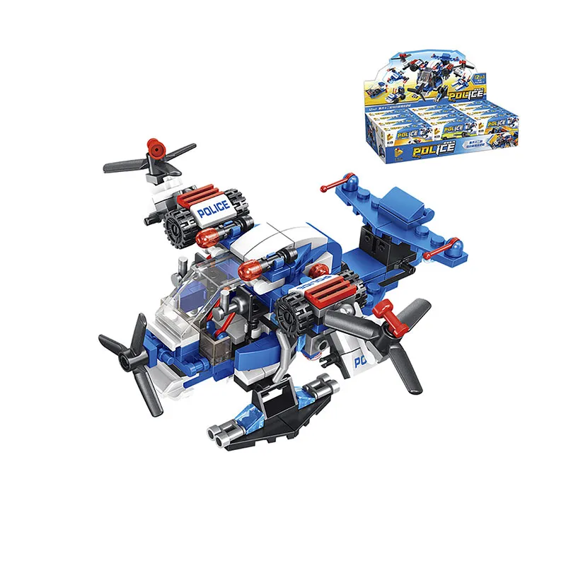 Avion de police 12en1 251pcs - 6+-3